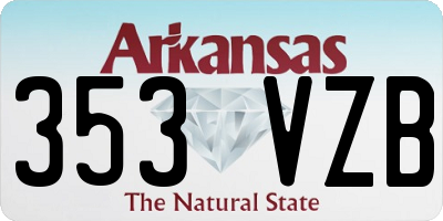 AR license plate 353VZB
