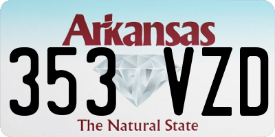 AR license plate 353VZD