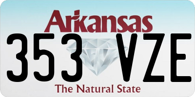AR license plate 353VZE