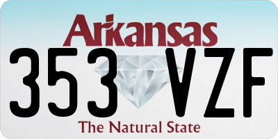 AR license plate 353VZF