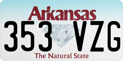 AR license plate 353VZG