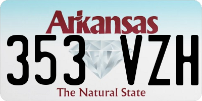 AR license plate 353VZH
