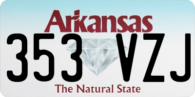 AR license plate 353VZJ