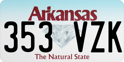 AR license plate 353VZK