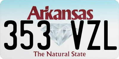 AR license plate 353VZL
