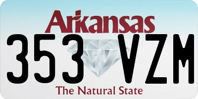AR license plate 353VZM