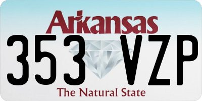 AR license plate 353VZP