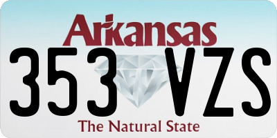AR license plate 353VZS