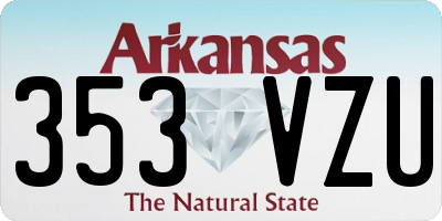 AR license plate 353VZU