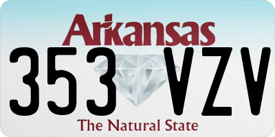 AR license plate 353VZV