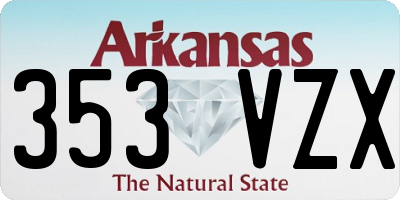AR license plate 353VZX