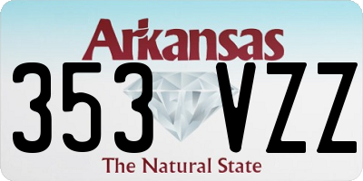 AR license plate 353VZZ