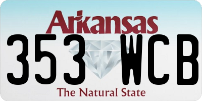 AR license plate 353WCB