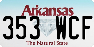 AR license plate 353WCF