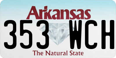AR license plate 353WCH
