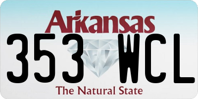 AR license plate 353WCL