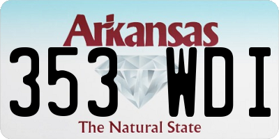 AR license plate 353WDI