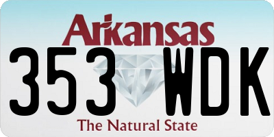 AR license plate 353WDK