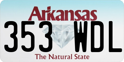 AR license plate 353WDL