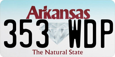 AR license plate 353WDP