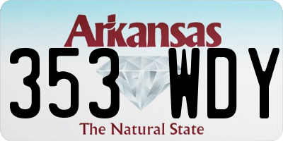 AR license plate 353WDY