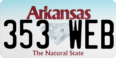 AR license plate 353WEB