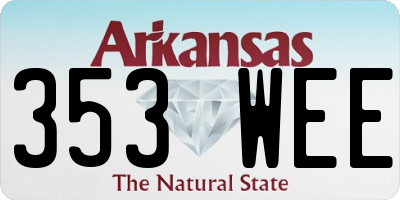 AR license plate 353WEE