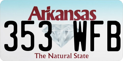AR license plate 353WFB