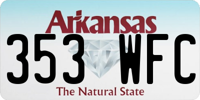 AR license plate 353WFC