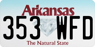 AR license plate 353WFD