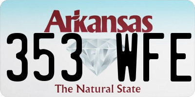 AR license plate 353WFE