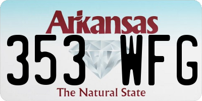 AR license plate 353WFG