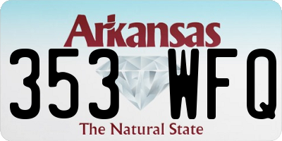 AR license plate 353WFQ