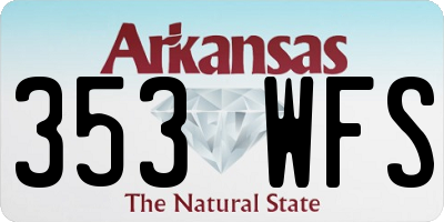 AR license plate 353WFS