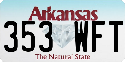 AR license plate 353WFT