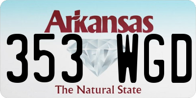 AR license plate 353WGD