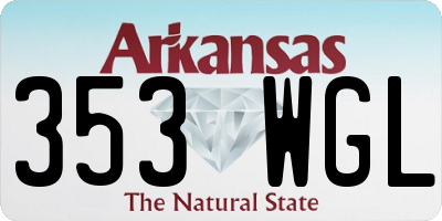 AR license plate 353WGL