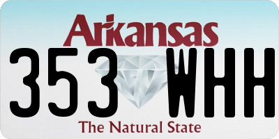 AR license plate 353WHH
