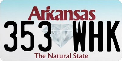 AR license plate 353WHK