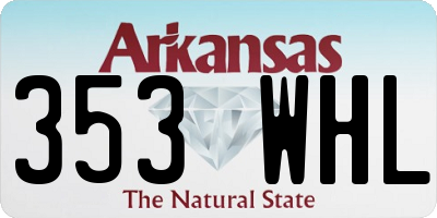 AR license plate 353WHL
