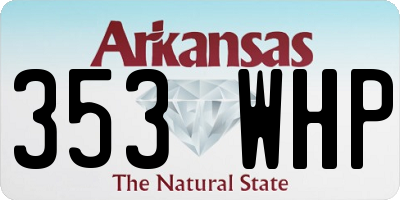 AR license plate 353WHP