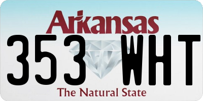 AR license plate 353WHT