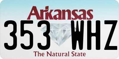 AR license plate 353WHZ