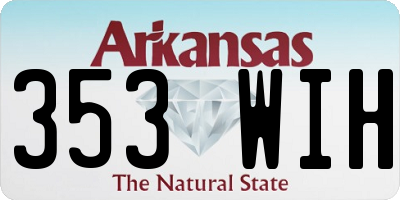 AR license plate 353WIH