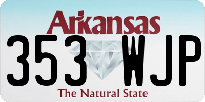 AR license plate 353WJP