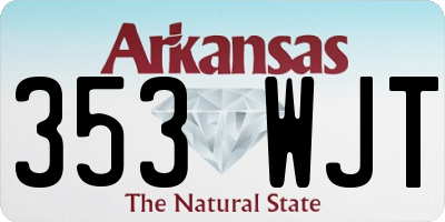 AR license plate 353WJT