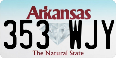 AR license plate 353WJY