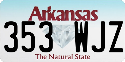 AR license plate 353WJZ