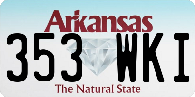 AR license plate 353WKI