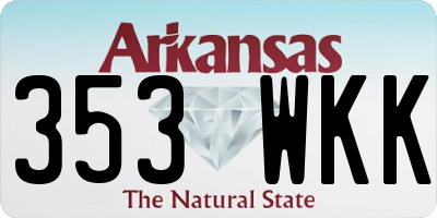 AR license plate 353WKK